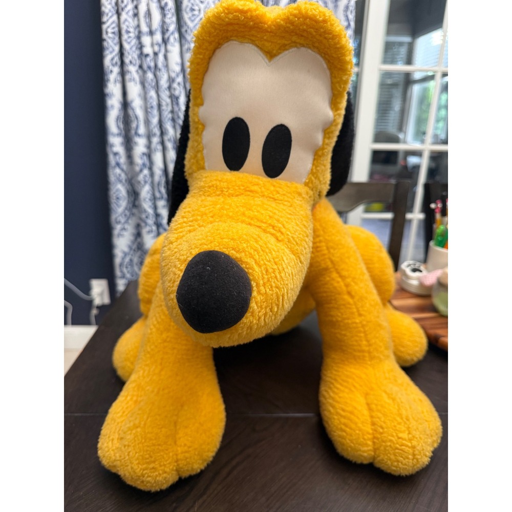 Vintage 2001 Disney Friend Pluto Plush Fisher-Price Mattel 94703 Large 19"